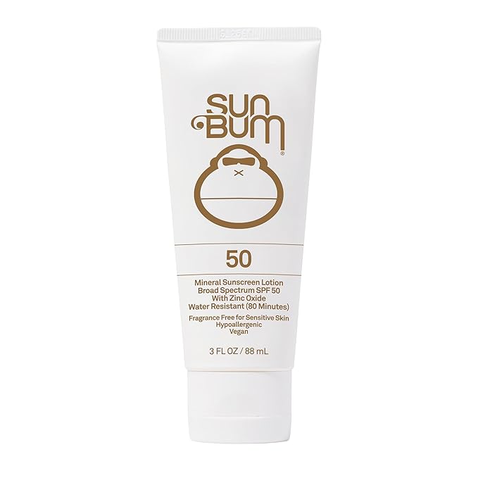 Sun Bum Sun Bum Mineral SPF 50 Sunscreen Body Lotion - Broad Spectrum Moisturizing Sunscreen with Vitamin E - Vegan and Hawaii 104 Act Compliant (Made without Octinoxate & Oxybenzone) - Travel Size - 3 oz Sunscreen