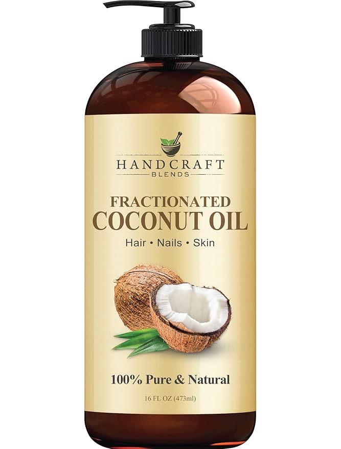 Handcraft Blends Handcraft Blends Fractionated Coconut Oil - 16 Fl Oz - 100% Pure and Natural - Premium Grade Carrier Oil for Skin, Hair and Body - Massage - Hair Tonic Korean face wash