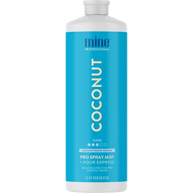 MINETAN BODY.SKIN MineTan Spray Tan Solution | Coconut - Fake Tanning Mist Best for Dark Bronzed Glow Skin Finish, Fast Drying, 1 Hour Express, Hydrating, Salon Professional Formula, Vegan, 33.8 Fl Oz skincare
