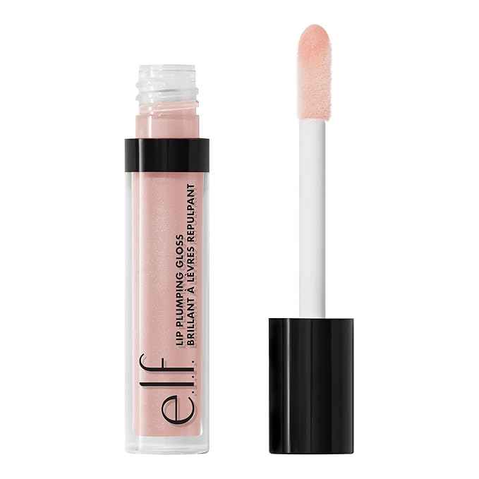e.l.f. e.l.f. Lip Plumping Gloss, High-Shine Sheer Color, Hydrates & Creates Fuller Lips With Vitamin E, Vegan & Cruelty-Free, Pink Cosmo Korean face wash