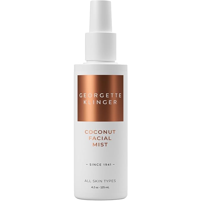 Georgette Klinger Georgette Klinger Coconut Facial Mist - Hydrating, Long-Lasting Makeup Setting Spray with Moisturizing Antioxidants for Dewy Matte Face, Protects and Plumps Dehydrated Skin - 4.2 oz Exfoliator