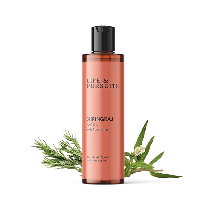 Life & Pursuits Life & Pursuits Bhringraj Hair Growth Oil 6.8 Fl Oz, Natural Ayurveda Scalp Therapy For Men & Women| Rosemary, Amla, Hibiscus, Tea Tree & Coconut| Reduces Itchiness & Dryness| Nourishes Damaged Hair skincare