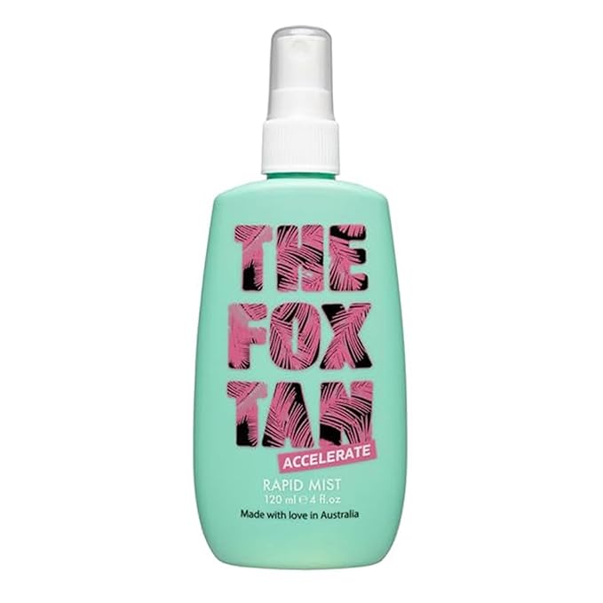 THE FOX TAN The Fox Tan Rapid Tanning Mist, Tanning Accelerator Mist For Darker & Faster Tans, Creates Golden, Flawless Tan Skin, Vegan & Cruelty Free, 120mL skincare