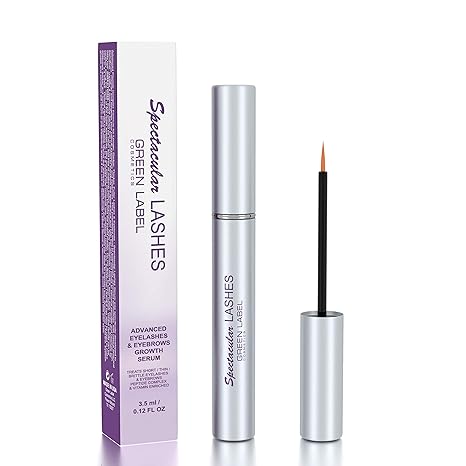 Botanical Green Care Eyelashes & Eyebrows Growth Products. Eyelash Growth Serum & Eyebrow Enhancer: “Spectacular Lashes”. Green Label Cosmetics Serum