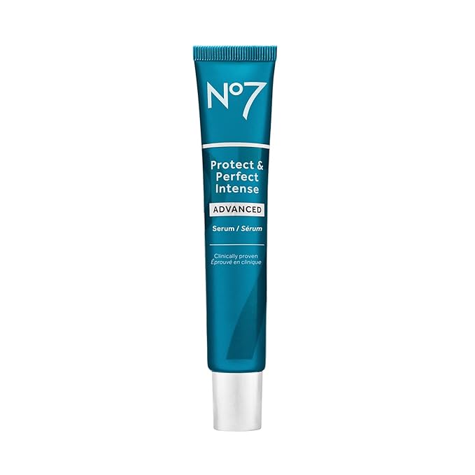 No7 No7 Protect & Perfect Intense Advanced Serum - Anti-Aging Face Serum that Visibly Smoothes & Firms Fine Lines and Wrinkles - Formulated with Hyaluronic Acid and Matrix 3000+ Technology (1.69 Fl Oz) Serum