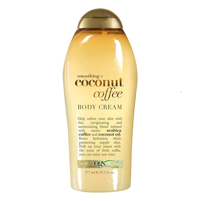 OGX OGX Smoothing + Coconut Coffee Body Cream 19.5 oz Korean face wash