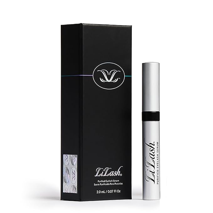 LiLash LiLash Purified Eyelash Serum to Grow Longer & Fuller-Looking Lashes - Eyelash Growth Enhancer, Safe for Use with Contacts, Lash Extensions, Sensitive Eyes - Vegan & Cruelty-free (2mL, 90-Day Supply) Serum