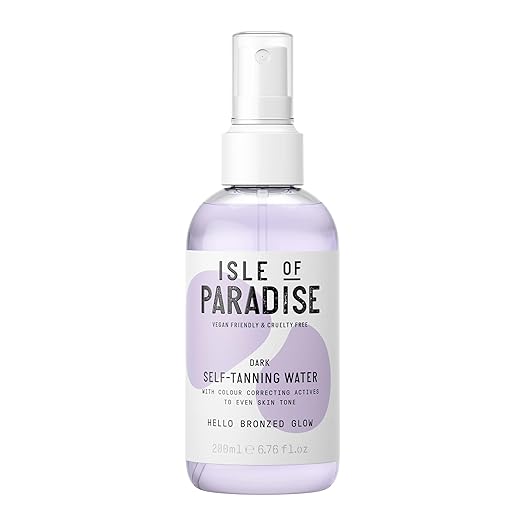 Isle of Paradise Self Tanning Water - Color Correcting Self Tan Spray for Bronze Glow, Vegan and Cruelty Free skincare
