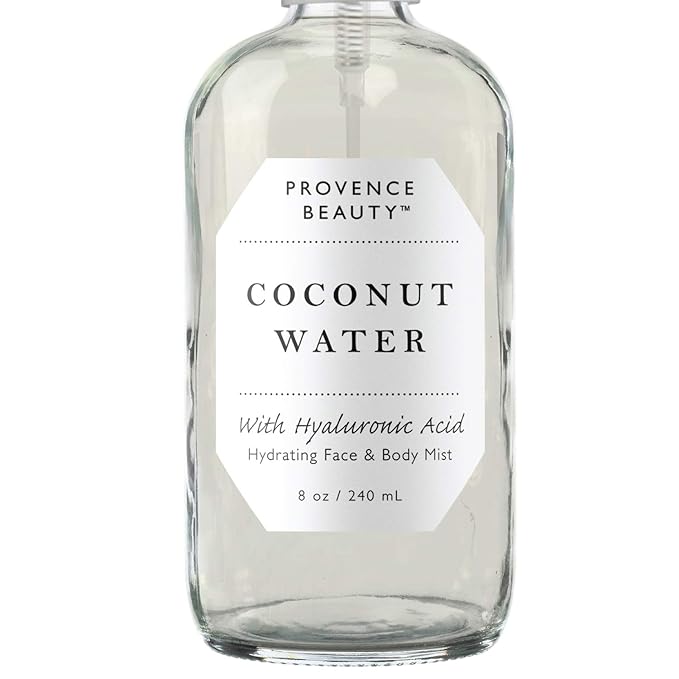 BEAUTE DE PROVENCE BEAUTE DE PROVENCE | Face & Body Mist Spray - Hydrating Coconut Water With Moisturizing Hyaluronic Acid | Instant Cooling, Conditoning, Hydrating | 8 FL OZ Exfoliator