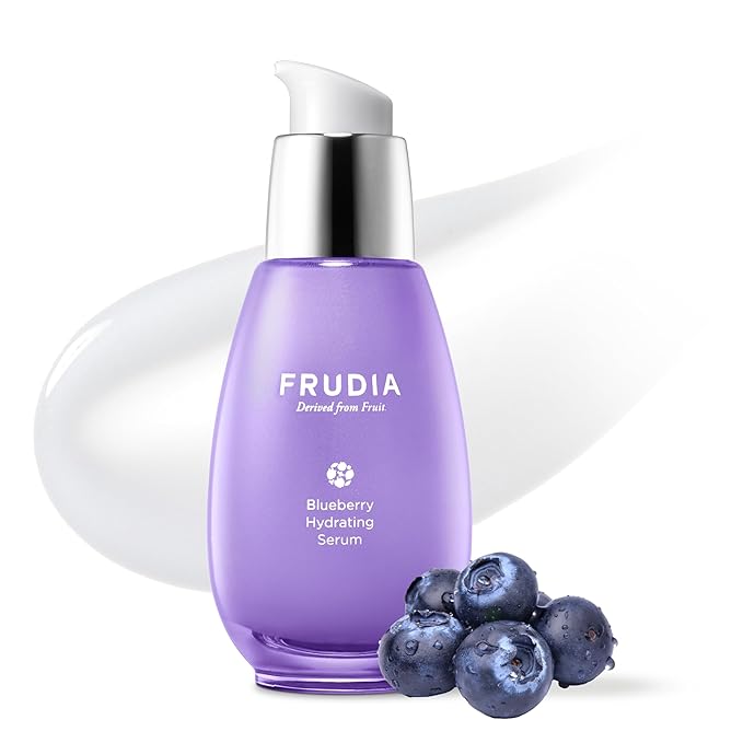 FRUDIA FRUDIA Blueberry Hydrating Serum (1.76 oz) – 71% Blueberry Extract & Vegan Panthenol | Deeply Moisturizing Korean Face Serum w/WS BS Care EX & Betaine | Vegan and Cruelty Free Serum