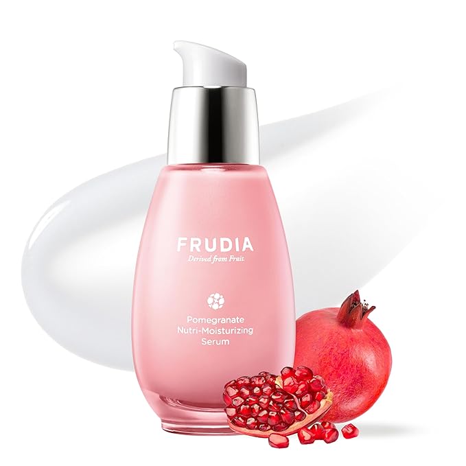 FRUDIA FRUDIA Pomegranate Nutri-Moisturizing Face Serum (1.76 oz) – 64% Pomegranate Extract & Vegan Collagen for Firming | Anti-Aging Korean Face Serum for Radiant & Youthful Skin Serum
