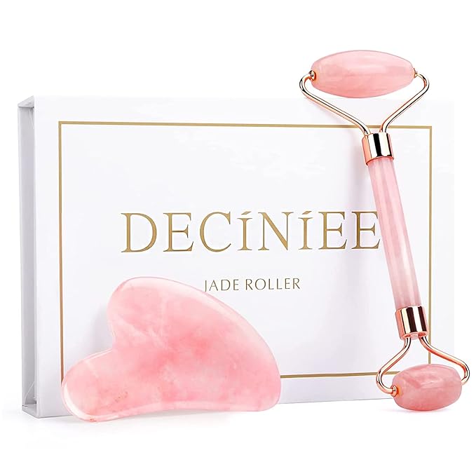 Deciniee Deciniee Gua Sha Face Roller Tools: Jade Roller Facial Tools for Skin Care - Facial Massager for Face, Eyes, Neck, Relieve Fine Lines and Wrinkles skincare
