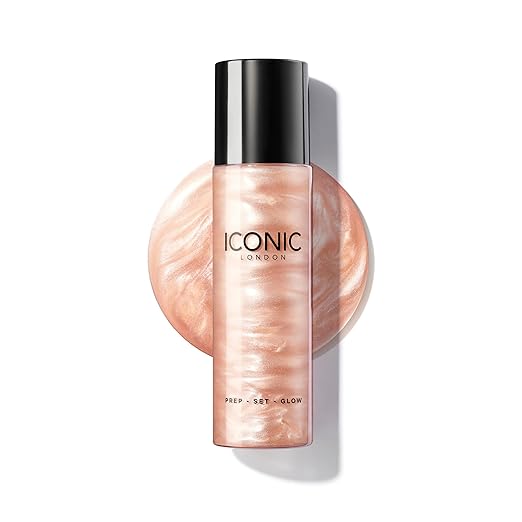 ICONIC LONDON Prep-Set-Glow | Hydrating + Setting + Glowing Spray, 3-in-1 Formula for a Dewy, Radiant Finish skincare