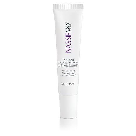 NASSIFMD NASSIFMD Under Eye Smoother Firming Cream, Anti-Aging Eye Cream for Dark Circles, Puffiness & Wrinkles Eye Cream
