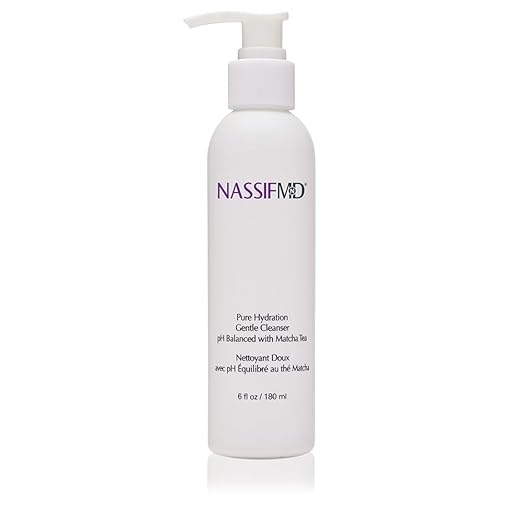 NassifMD Pure Hydration Facial Cleanser, Matcha Cleanser, Hydrating Face Cleanser with Matcha Hemp, Hydrating Cleanser Water Cleanser