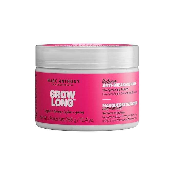 Marc Anthony Marc Anthony Deep Conditioning Hair Mask for Dry & Damaged Hair, Grow Long Biotin - Argan Oil, Caffeine & Keratin Anti-Frizz Leave-In Repair Treatment For Split Ends & Breakage skincare