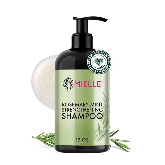 Mielle Organics Mielle Organics Rosemary Mint Hair Strengthening Biotin Shampoo - Moisturizing Hair Shampoo for Women and Men to Gently Cleanse, Repair & Protect Strands (12 oz) Moisturiser