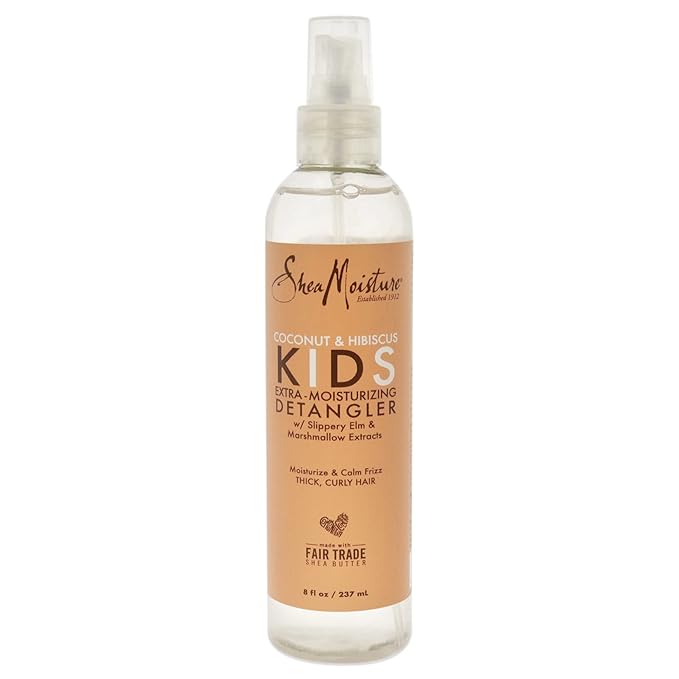 Shea Moisture SheaMoisture Kids Extra Moisturizing Detangler Coconut & Hibiscus for Curly Hair Shea Butter Hair Care Product 8 oz Moisturiser