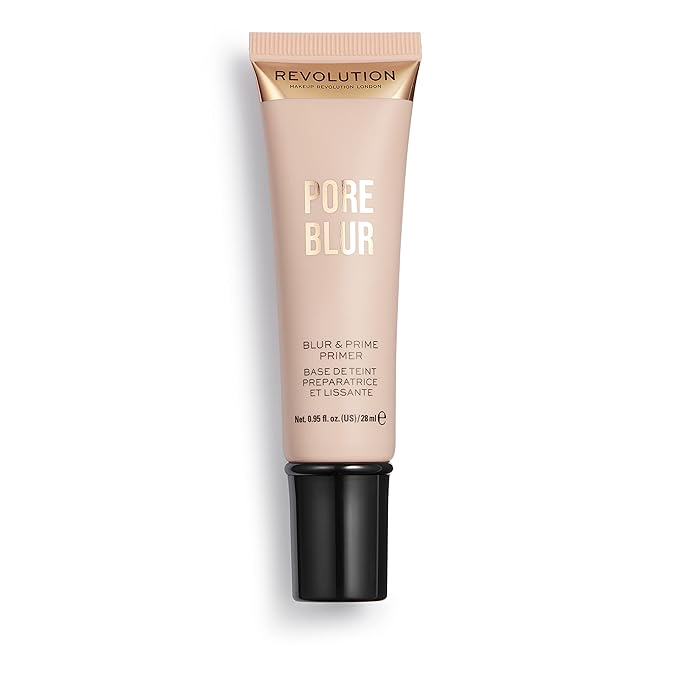 Revolution Beauty London Makeup Revolution Pore Blur Primer, Pore Minimizing Face Primer with Vitamin E, Smoothing & Nourishing Formula 0.95fl.oz skincare