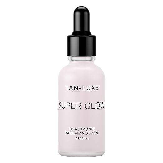 TAN-LUXE SUPER GLOW Self Tan Serum Gift Set, (10 ml) Daily Gradual Fake Tanning Skincare, Cruelty Free & Vegan Serum