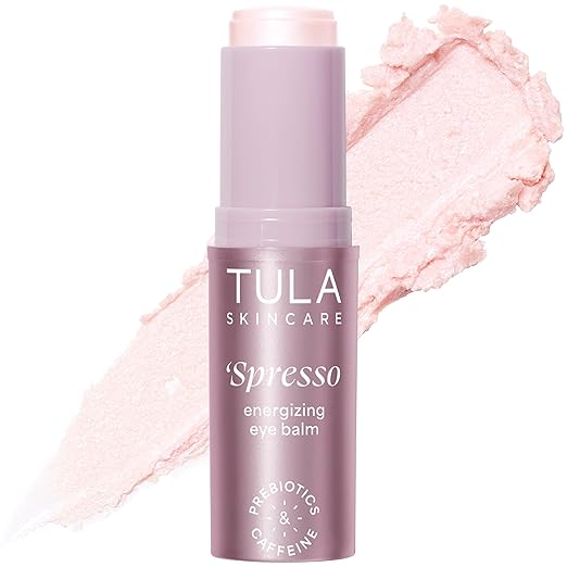 TULA Skin Care Spresso Energizing Eye Balm - Energizing & Hydrating Caffeine Under Eye Treatment for Dark Circles, Portable and Perfect to Use On-the-go, 0.35 oz. skincare