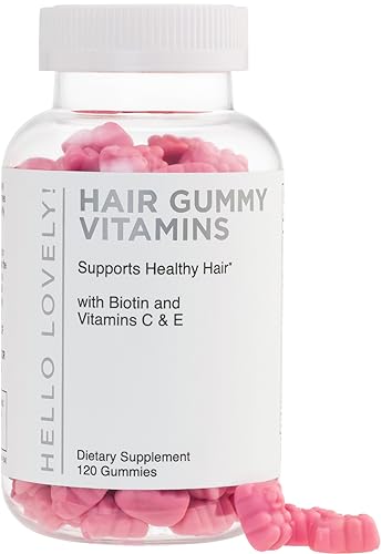 Hello Lovely! Hair Vitamins Gummies for Hair Growth - Best Multivitamin Supplement for Hair, Skin & Nails with 5000 mcg Biotin per Serving - Supports Thicker, Stronger Hair Women & Men - Berry Flavor - 120 Gummies skincare