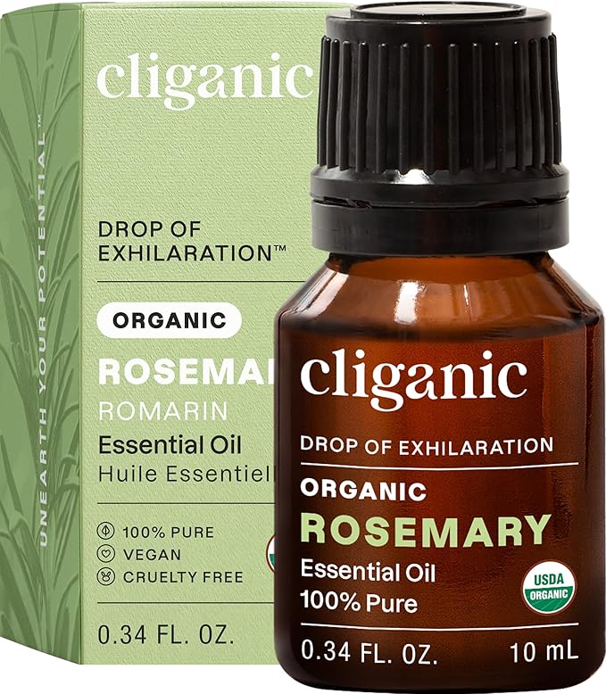 Cliganic Cliganic Organic Rosemary Essential Oil, 100% Pure Natural, for Hair, Skin, Aromatherapy | Non-GMO Verified Korean face wash