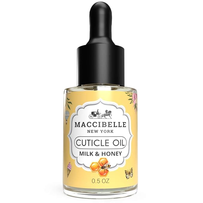 Maccibelle Maccibelle Cuticle Oil 0.5 oz - Heals Dry Cracked Cuticles (Milk and Honey, 0.5 Fl Oz) skincare