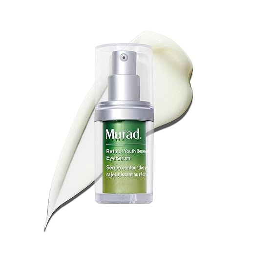 Murad Retinol Youth Renewal Eye Serum - Retinol Eye Serum Visibly Improves Undereye Puffiness Dark Circles and Reduces the Appearance of Fine Lines, Gentle Enough for Nightly Use - 0.5 oz Serum