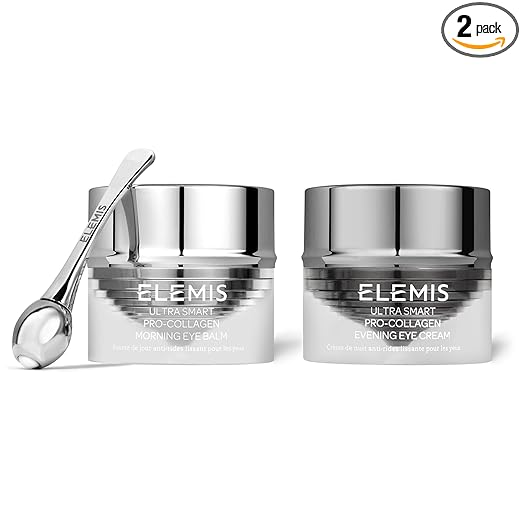 ELEMIS ULTRA SMART Pro-Collagen Eye Duo 10ml, Anti-Aging Day & Night Eye Cream for Firming & Smoothing Eye Cream