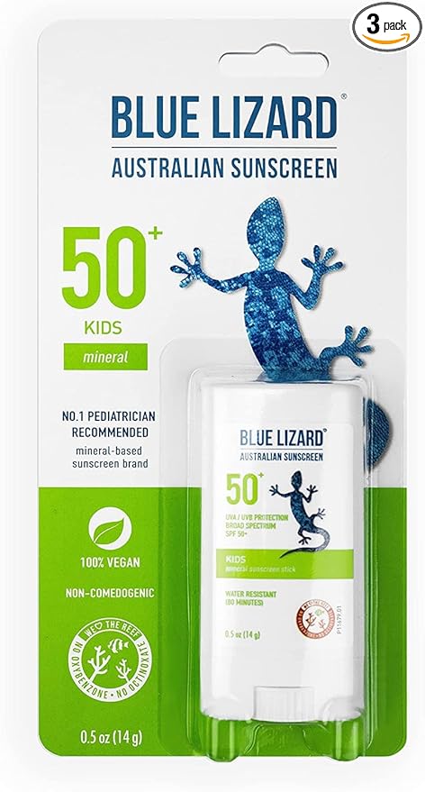 BLUE LIZARD Blue Lizard Spf#50+ Kids Stick Australian Sunscreen 0.5 Ounce (Pack Of 3) Sunscreen