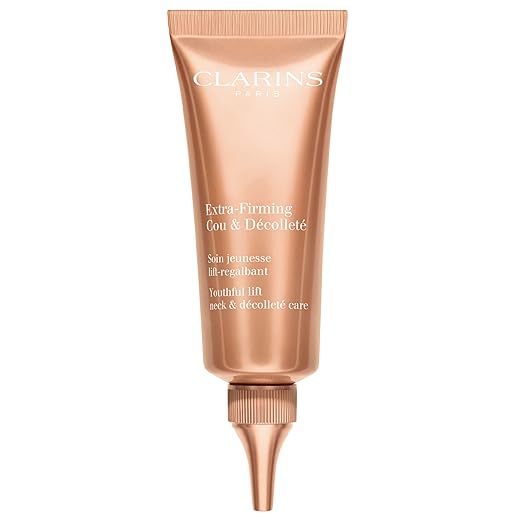 Clarins Extra-Firming Neck and Décolleté Cream | Award-Winning | Anti-Aging Moisturizer | Visibly Firms, Smoothes and Lifts | Minimizes Appearance Of Wrinkles | Targets Dark Spots | 2.5 Ounces Moisturiser
