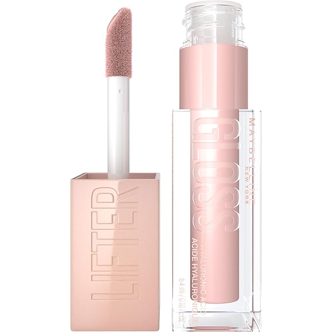 MAYBELLINE Maybelline Lifter Gloss, Hydrating Lip Gloss with Hyaluronic Acid, Ice, Pink Neutral, 0.18 Ounce Korean face wash