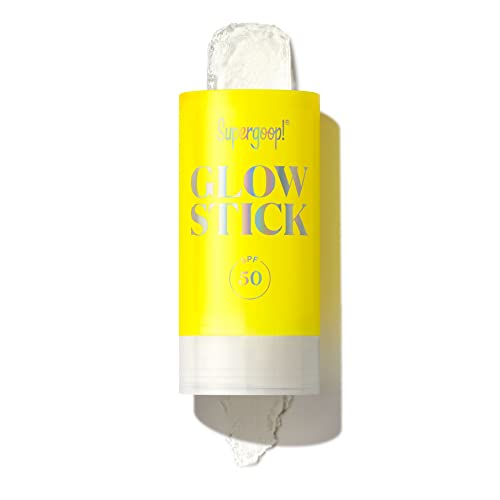 Supergoop! Supergoop! Glow Stick, .7 oz - SPF 50 PA++++ Dry Oil Sunscreen Stick for Face & Body - Brightens & Hydrates for a Healthy Glow - Mess-Free, Travel-Friendly SPF Sunscreen