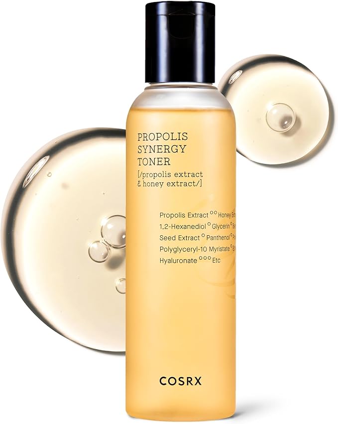 COSRX COSRX Full Fit Propolis Synergy Toner, 150ml / 5.07 fl.oz | Instant Moisture Boosting Toner, Propolis 72.6% Honey 10.7% Panthenol, Korean Skin Care Korean face wash