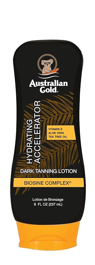Australian Gold Australian Gold Dark Tanning Accelerator Lotion, 2020 Formula, 8 Fluid Ounce, Classic Cocoa Dreams Moisturiser
