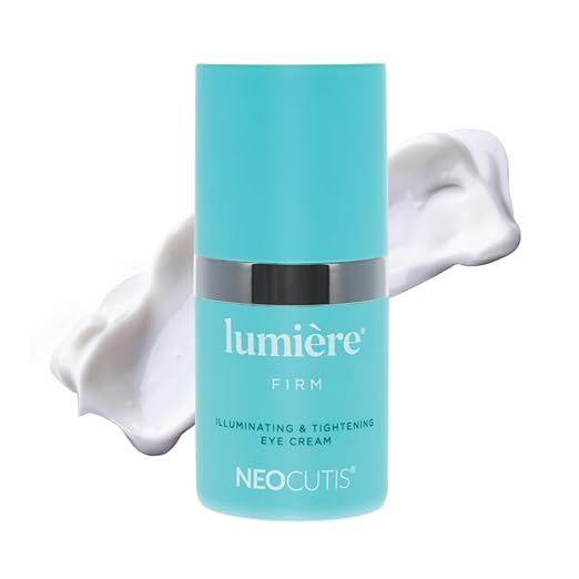 NEOCUTIS Lumiere Firm - Illuminating and Tightening, Anti-Aging Eye Cream - Brighten, Hydrate, and Soothe - for Dark Circles, Puffiness, and Wrinkle Prevention - Travel-Friendly - 15 ml / 0.5 fl oz Eye Cream
