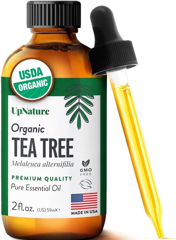 UpNature UpNature Tea Tree Oil - 100% Pure USDA Certified Organic Tea Tree Essential Oils for Skin, Hair, Toenail, Body and Scalp (2oz) Korean face wash