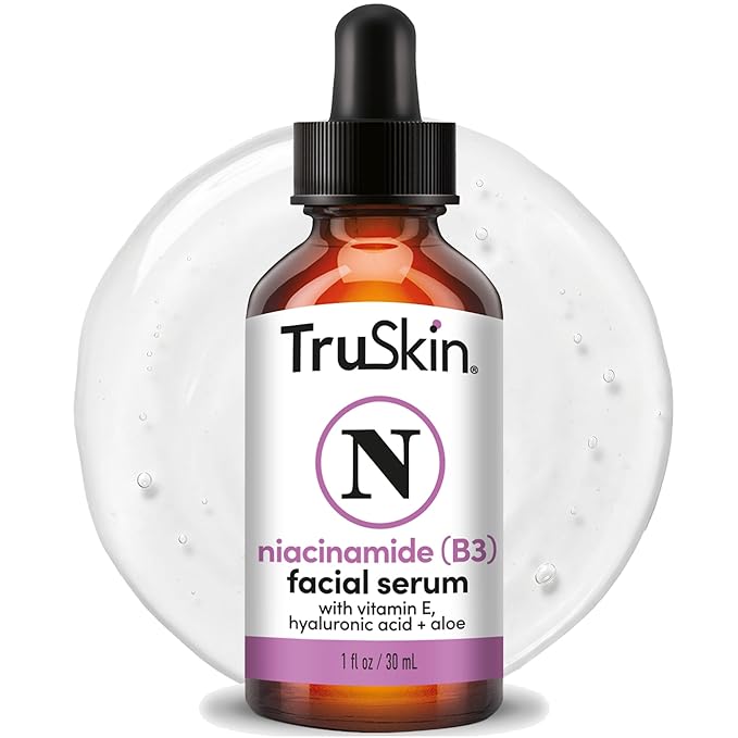 TruSkin TruSkin Niacinamide Serum for Face - Pore Minimizing & Tone Balancing B3 Serum with Hyaluronic Acid, Aloe & Vitamin E - Hydrating Niacinamide Face Serum for Uneven Tone & Oily Skin, 1 fl oz Serum