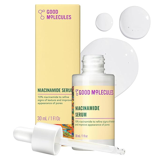 Good Molecules Good Molecules Niacinamide Serum - 10% Niacinamide to Target Blemishes, Nourishment, and Skin Tone - Ultra Hydrating Serum and Brightening Skin Care for Face Serum