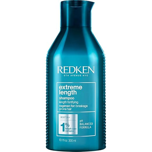 Redken Extreme Length Biotin Shampoo For Longer Hair – Promotes Healthy Hair Growth, Strengthens Damaged Hair, Prevents Hair Breakage, Infused With Biotin ​ skincare