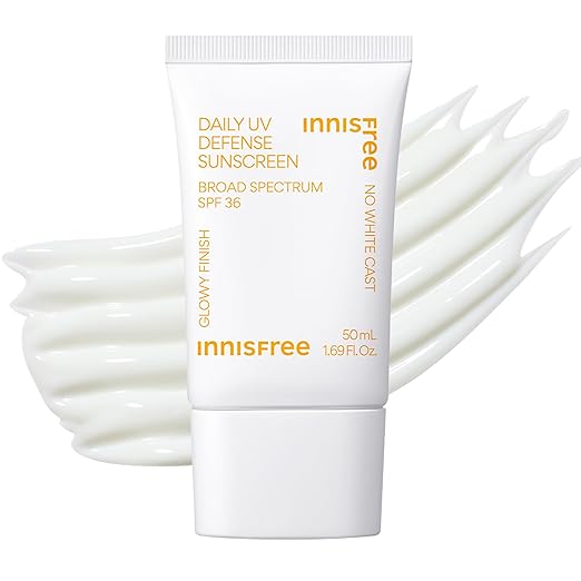 Innisfree Daily UV Defense SPF 36 – Korean Face Sunscreen, Invisible Finish, Broad Spectrum, No White Cast, Lightweight, Hydrating, Available in Gift Sets Sunscreen