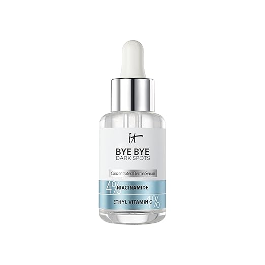 IT Cosmetics Bye Bye Dark Spots 4% Niacinamide Serum - Visibly Reduces Dark Spots & Improves Skin Clarity In 8 Weeks - Facial Serum with 1% Ethyl Vitamin C - For All Skin Types - 1 Fl. Oz Serum
