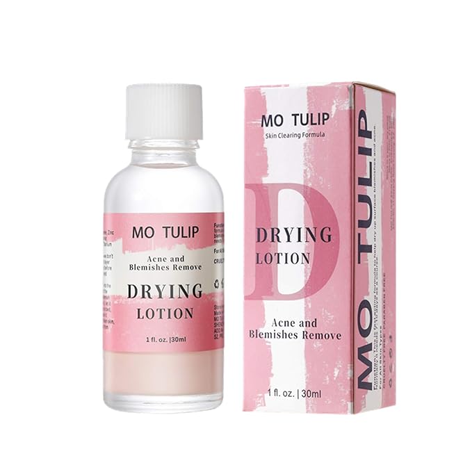 YUZAMOOR MO TULIP Acne Drying Lotion, Overnight Acne Acid and Acne Spot Treatment for Face and Body, Pimple Lotion Spot Treatment, Dry Out Pimples, Blemishes, and Clean pores (1OZ) Moisturiser