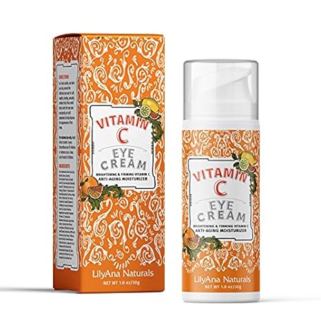 LilyAna Naturals LilyAna Naturals New Formula Eye Cream for Dark Circles, Puffiness, Wrinkles and Bags - Anti-Aging and Hydrating - For Sensitive Skin - 1 oz - Made in USA Eye Cream