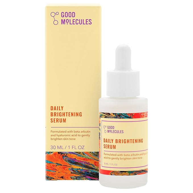 Good Molecules Good Molecules Daily Brightening Serum with Beta Arbutin 3% & Hyaluronic Acid – Brightening Serum for Dark Spots & Uneven Tone, Face Skincare, 1 fl oz (30 ml) Korean face wash
