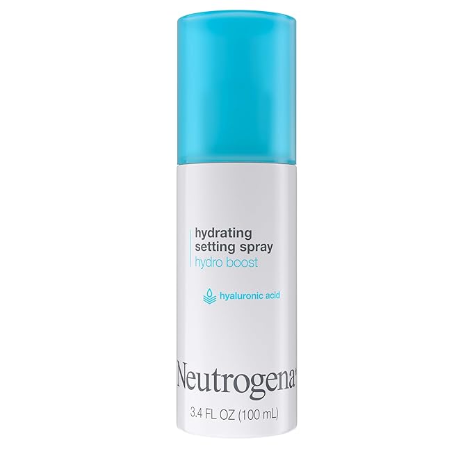 Neutrogena Neutrogena Hydro Boost Hydrating Makeup Setting Spray with Hyaluronic Acid, Setting Spray for Smooth, Dewy Skin, Fragrance Free, Non-Comedogenic & Hypoallergenic, 3.4 fl. oz skincare