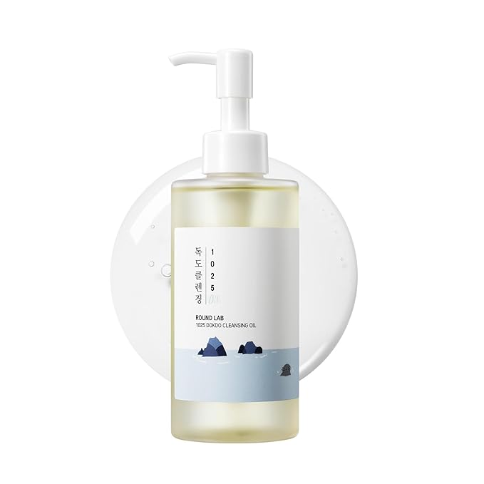 ROUND LAB ROUND LAB 1025 Dokdo Cleansing Oil 6.76 Fl Oz, Lightweight Oil Cleanser for Face, Makeup Remover for Sensitive Skin, Blackhead and Pore Cleansing, Easy to Wash Off, No Oily Residue, Korean Skin Care Korean Oil Cleanser