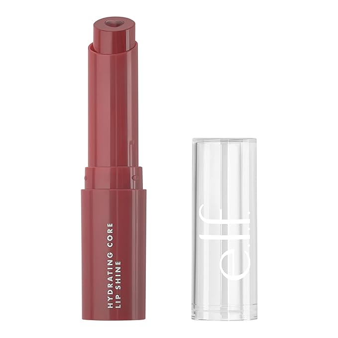e.l.f. e.l.f. Hydrating Core Lip Shine, Lip Balm For A Sheer Tint Of Color & Soft Shine, Made With Nourishing Vitamin E, Vegan & Cruelty-Free, Happy Korean face wash