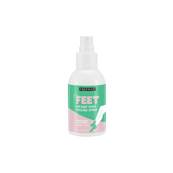 Freeman Freeman Flirty Feet Instant Foot Peeling Spray, Exfoliating Foot Mask For Summer, Moisturizing & Smooth Dry, Cracked Heels, Remove Dead Skin Quickly, Cruelty-Free & Vegan, 4 fl.oz./ 118 ml Bottle Korean face wash